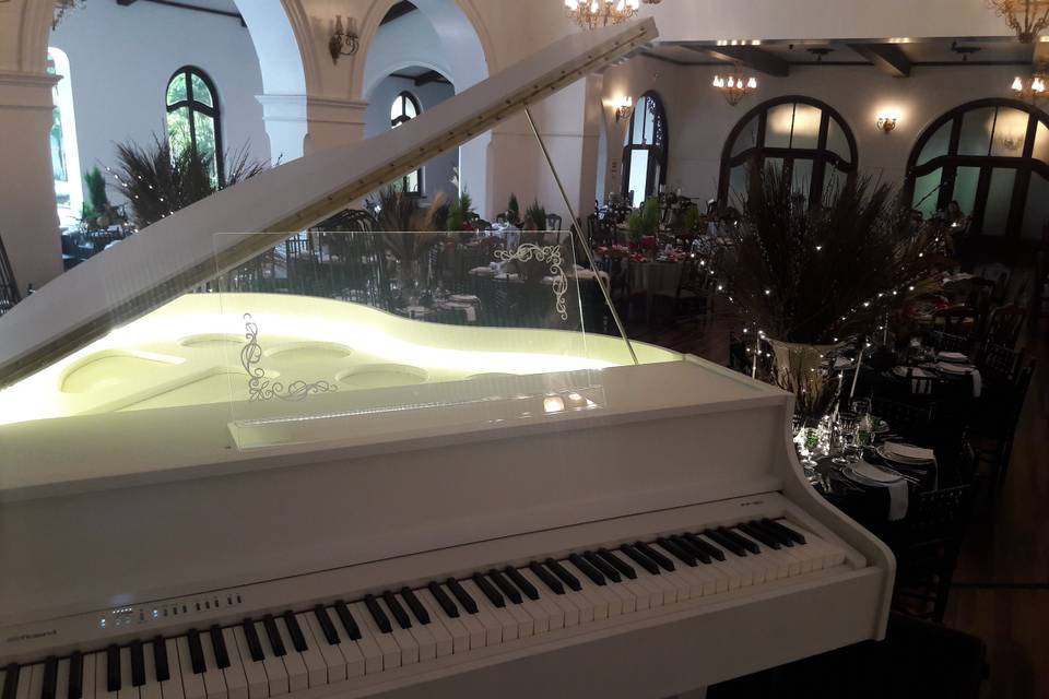 Piano de Cauda Branco