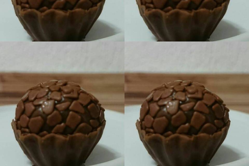 Forminha e brigadeiro de choco