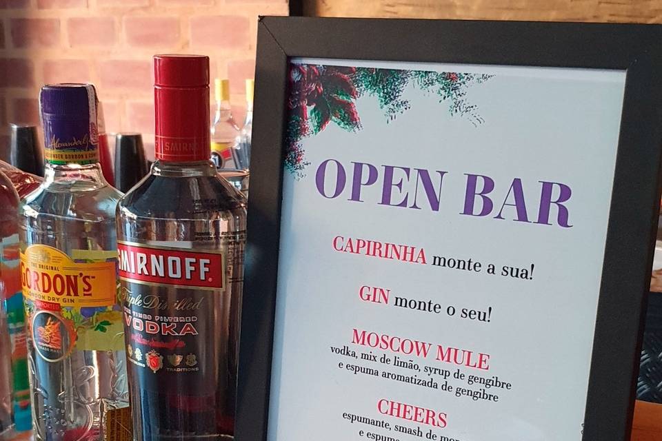 Menu Open Bar