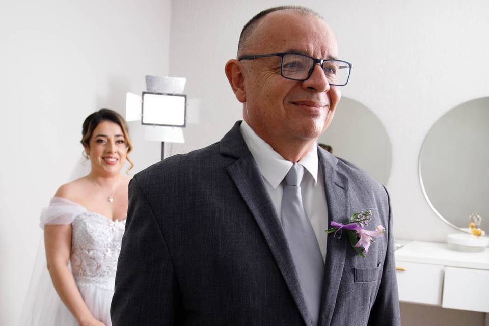 First Look com o pai da Noiva