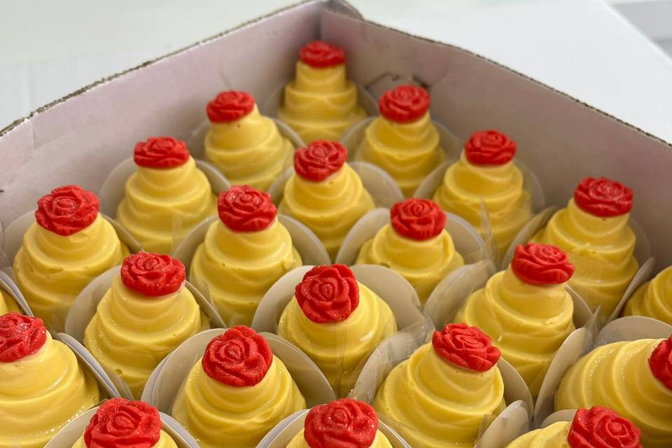 Mini bolo de casamento