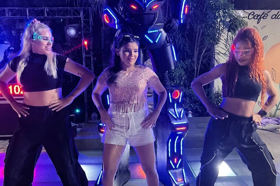 Robo de led com bazooca