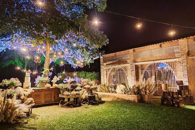 Iluminação decorativa externa