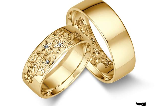 Par de aliança de casamento