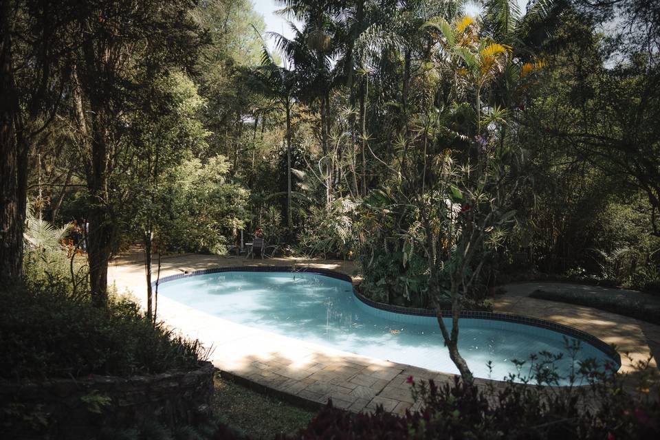 Área da piscina