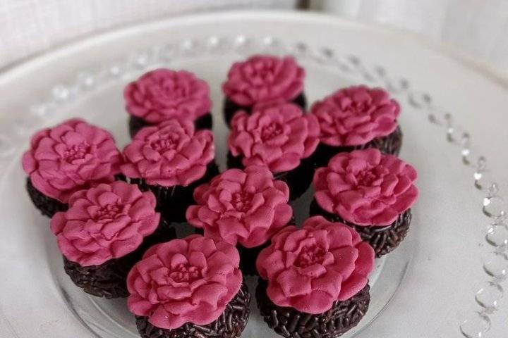 Brigadeiro floral