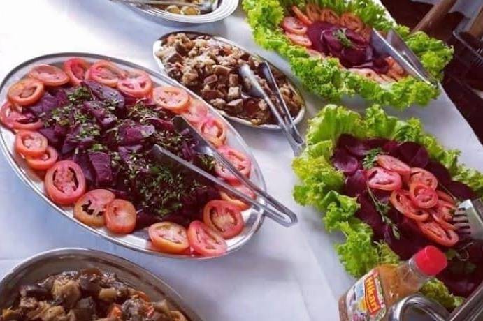 Almoço Casamento saladas