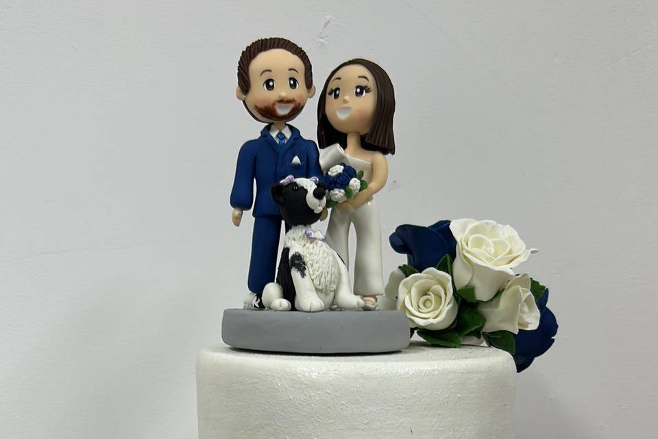 Bolo Fake + Noivinhos