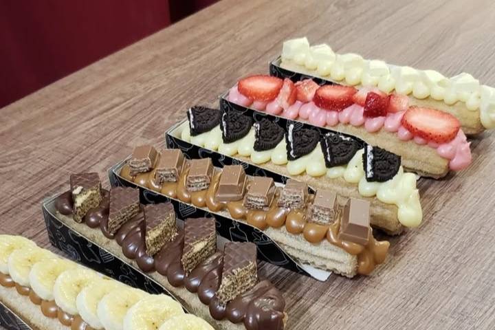 Churros gourmet com fruta e