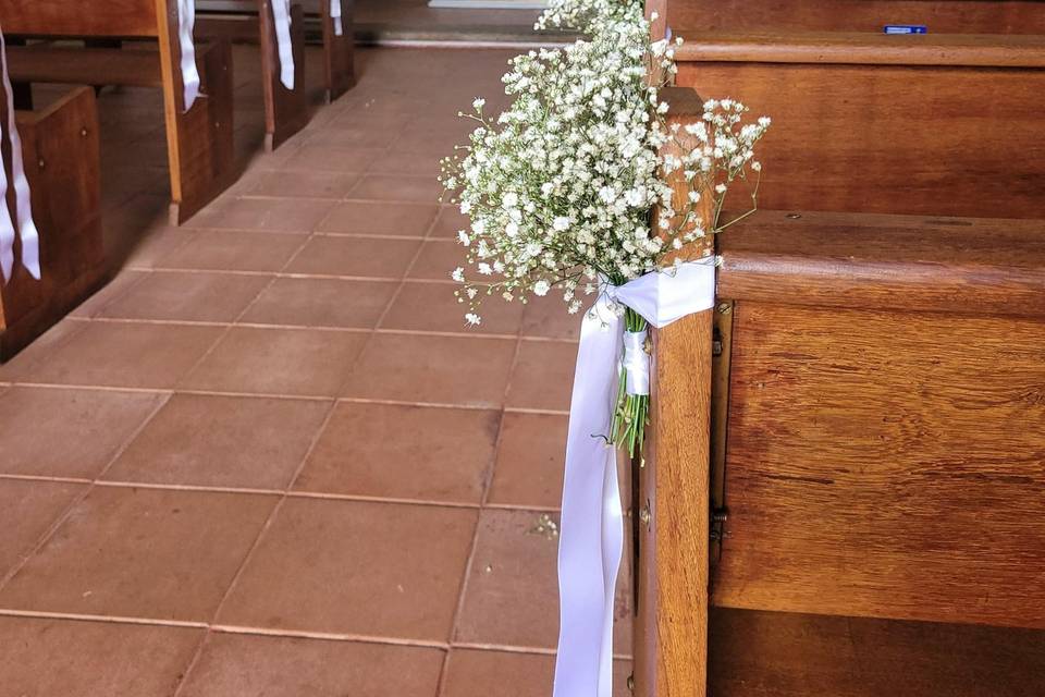 Decoração entrada de igreja