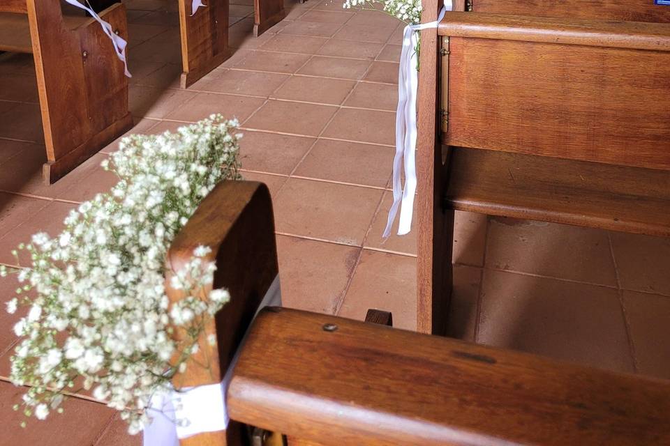 Decoração entrada de igreja