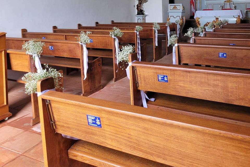 Decoração entrada de igreja