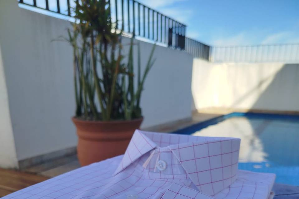 Detalhes de camisa sob medida