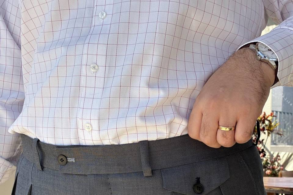 Detalhes de camisa sob medida