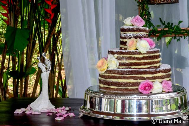 O bolo Naked Cake