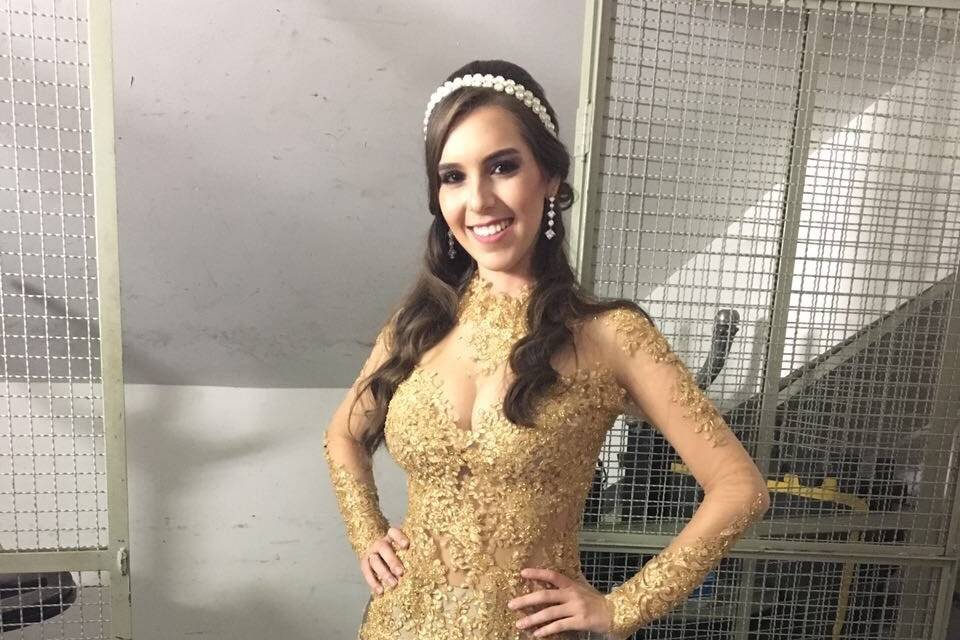 Vestido Dourado Marcia