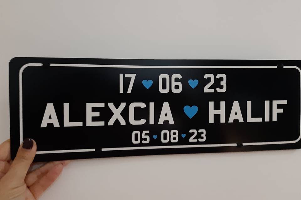 Placa personalizada