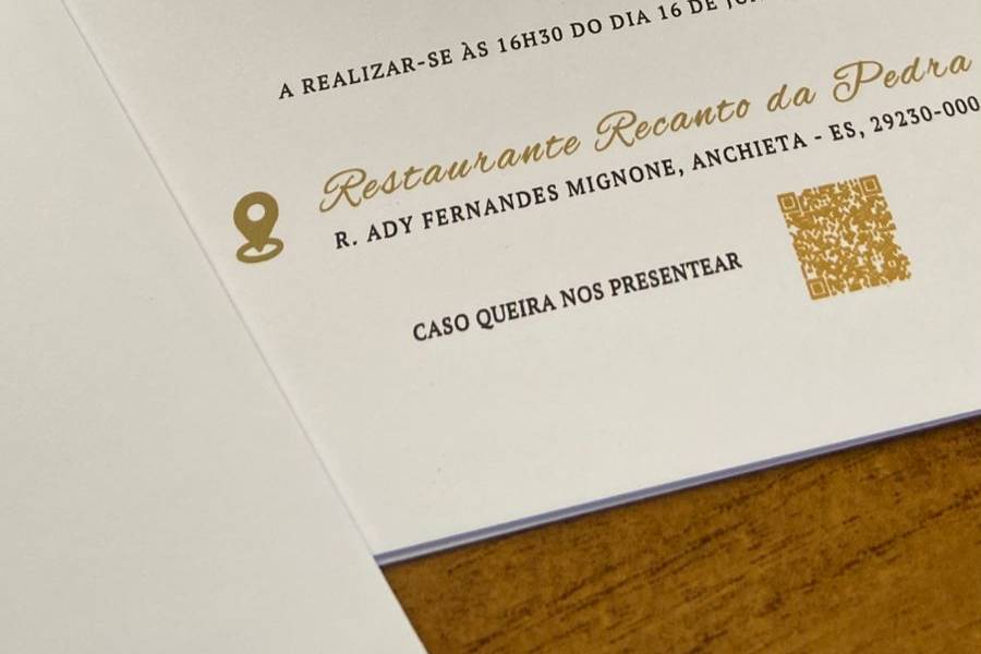 Convite minimalista