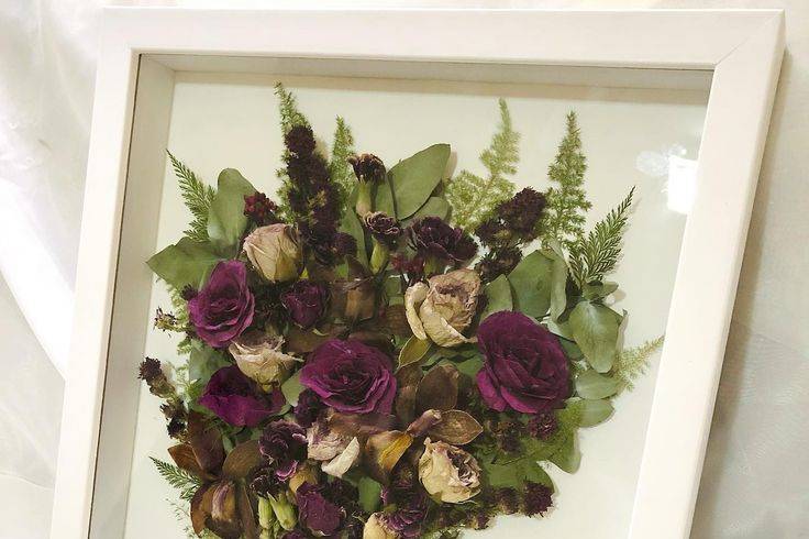 Quadro Buquê Flores 3D
