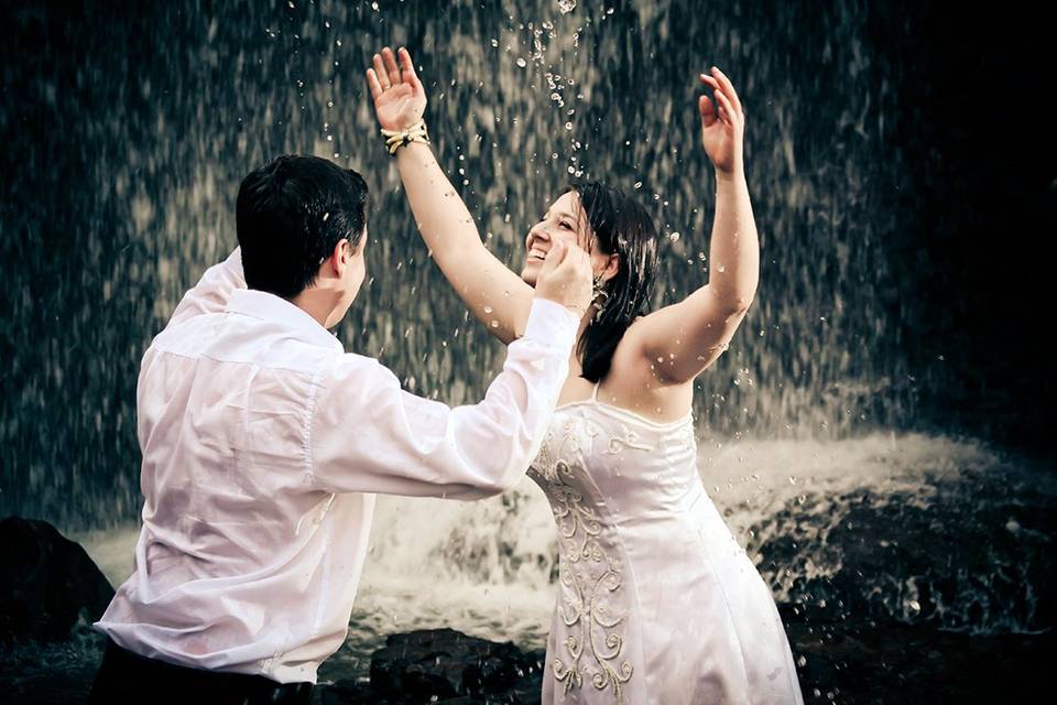 Alegria em forma de chuva