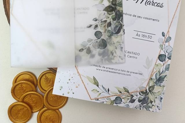 Convite de casamento