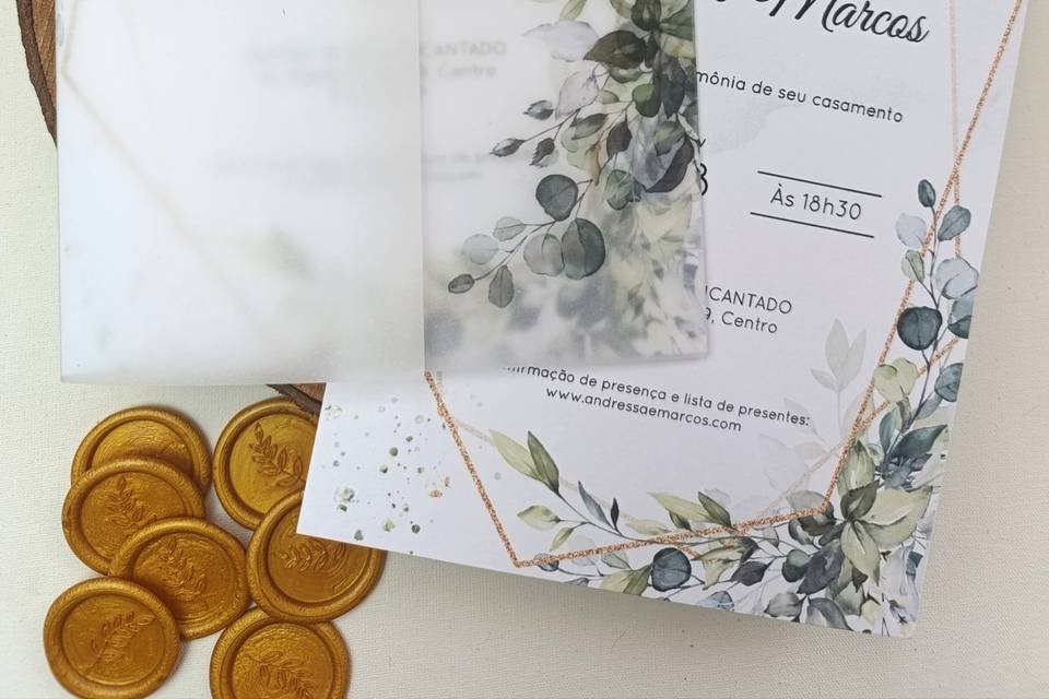Convite de casamento