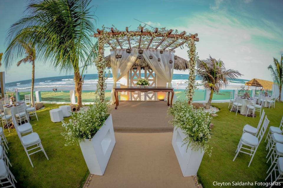 Decoração beach wedding