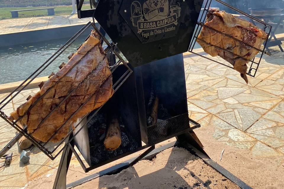 Costelada ao fogo de chão