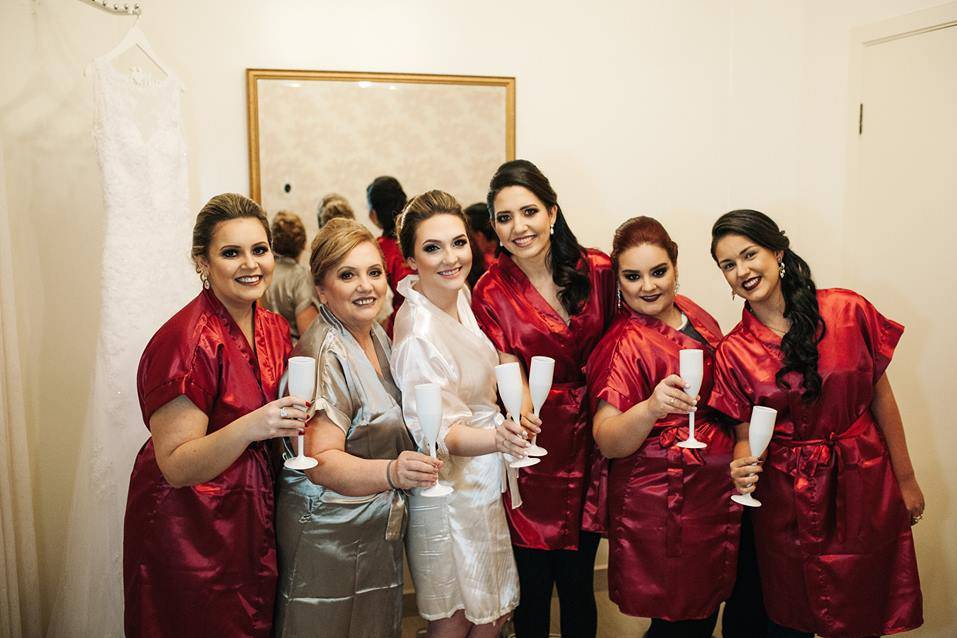Noiva e madrinhas