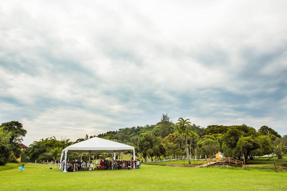 Palco com cobertura cristal