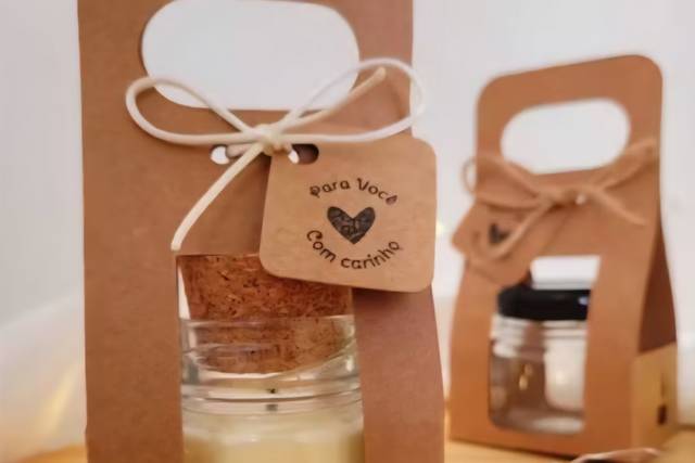 Sacolinha com mini velas