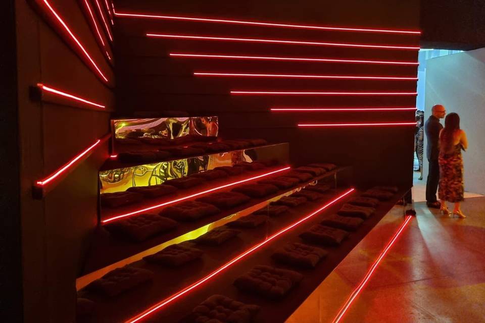 Camarote em led neon flex