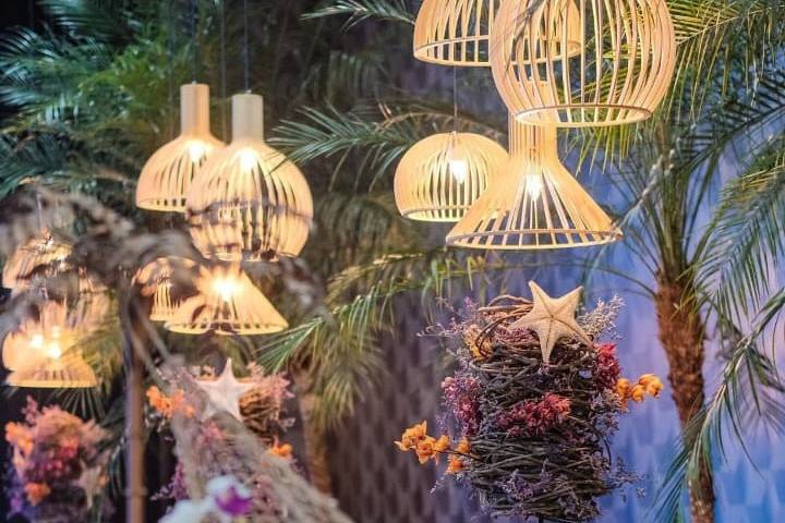 Luminárias aramadas