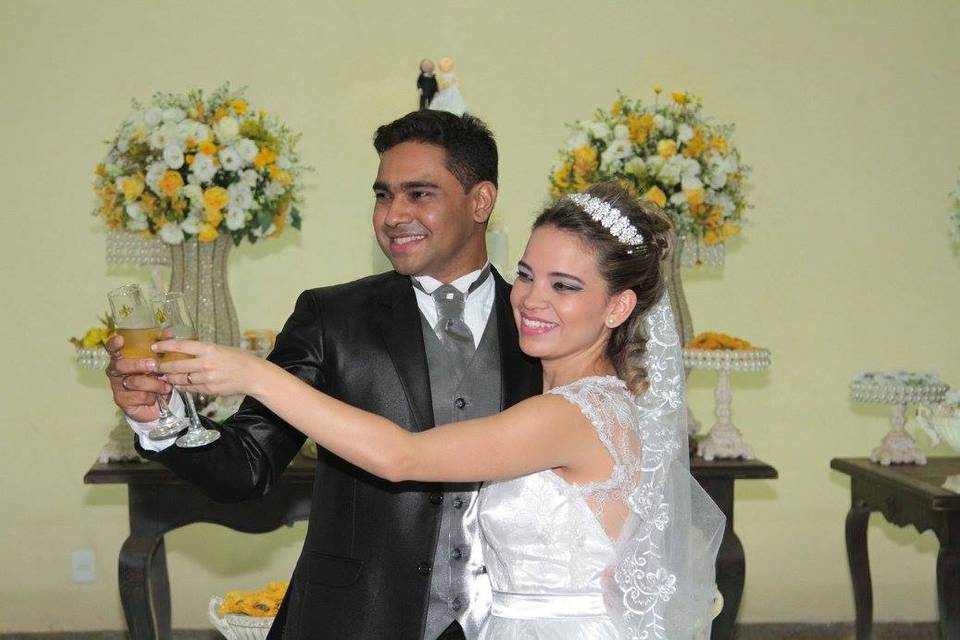 Noivos Fernanda e Wesley