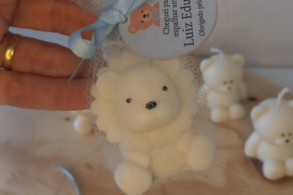 Vela leão personalizada