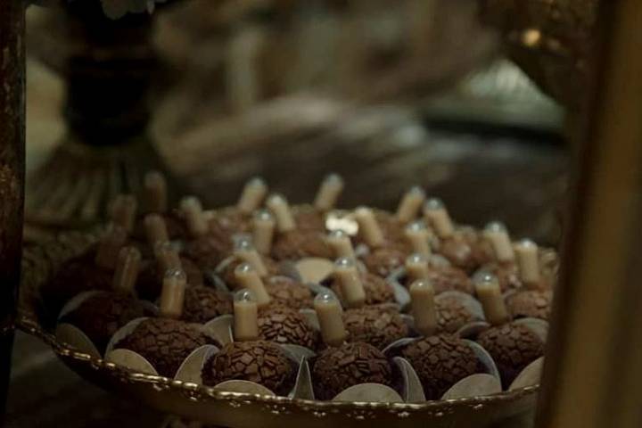 Brigadeiro belga com ampola