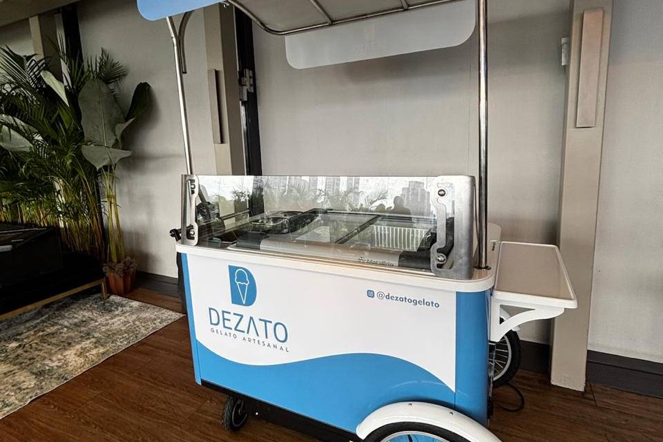Carrinho de gelato artesanal