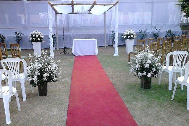 Casamento realizado no campo