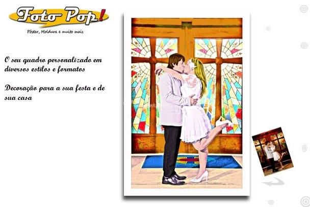 Pôster personalizado e moldura