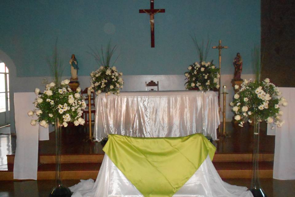 Altar verde e branco