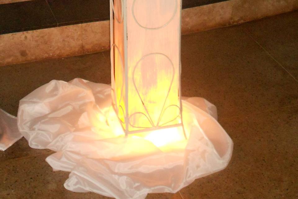 Colunas iluminadas