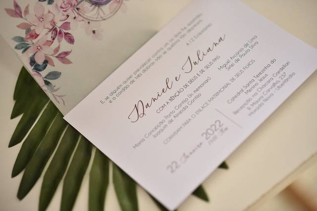 Convite de casamento