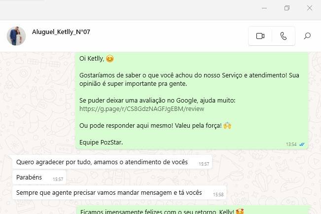 Depoimento de clientes