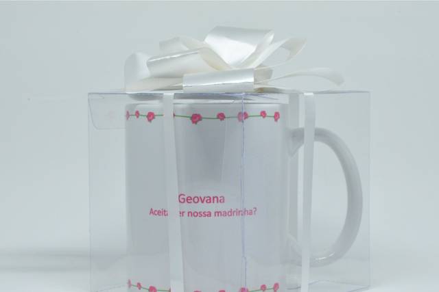 Caneca verso com embalagem