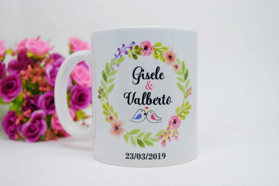 Caneca personalizada padrinhos