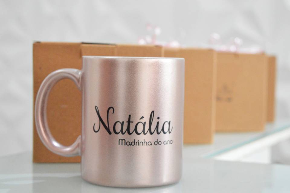 Caneca com glitter