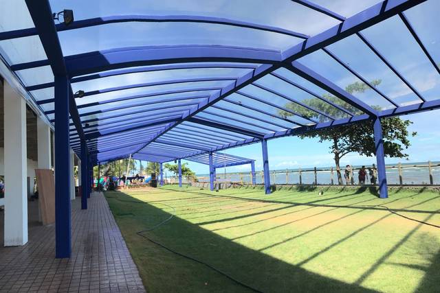 Tenda construída para natal