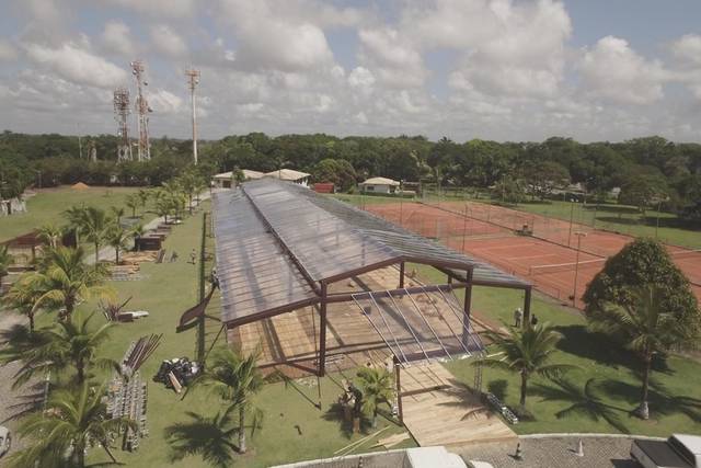 Tenda contruida