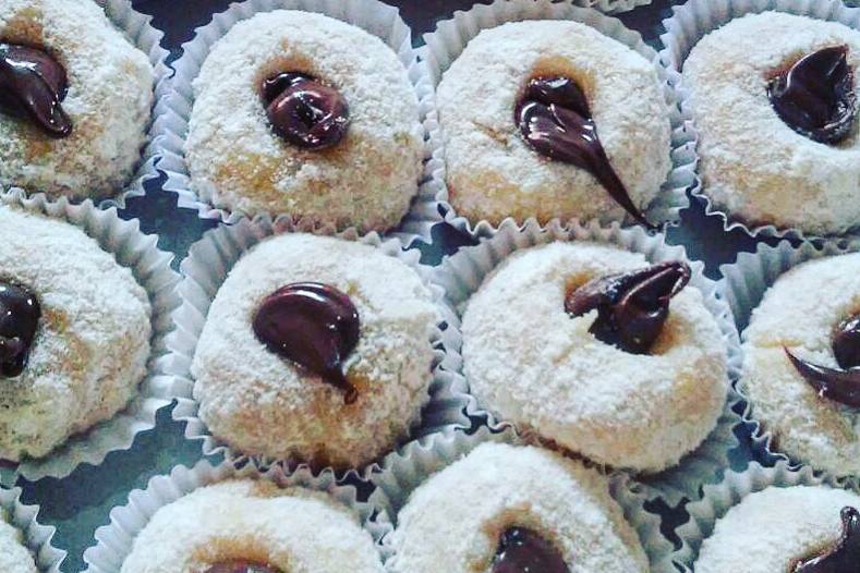 Brigadeiro branco com nutela