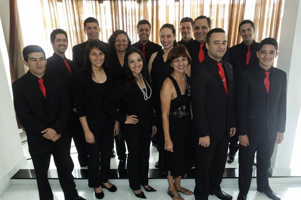 Formação de coral e orquestra